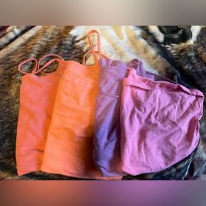 Set of 4 spaghetti strap, tank tops